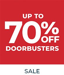 Doorbusters up to 70% off