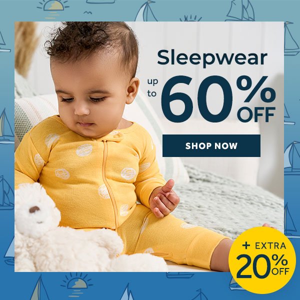 Sleepwear up to 60% off