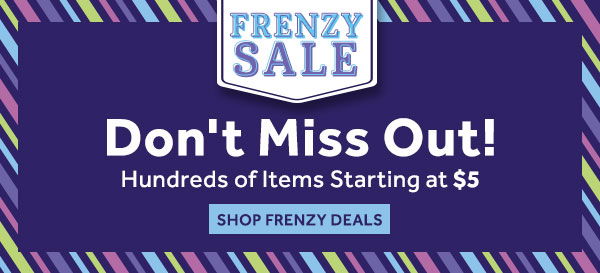 Don't Miss Out on the Frenzy Sale