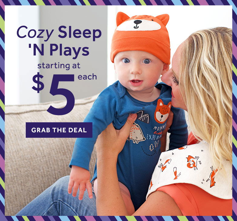 Cozy Sleep 'N Plays starting at \\$5 each