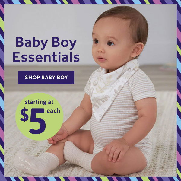 Baby Boy Essentials Starting at \\$5