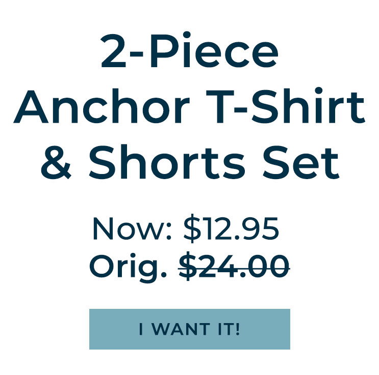 2-Piece Baby and Toddler Boys Anchor T-Shirt and Shorts Set