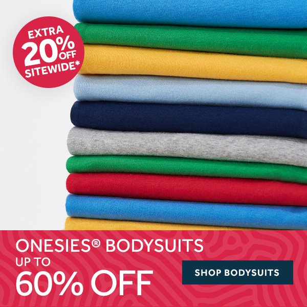 Onesies® Bodysuits up to 60% off