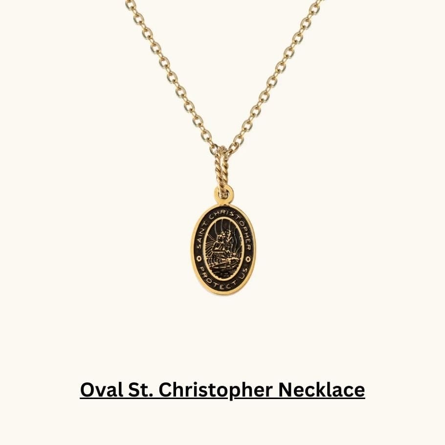 SHOP GOLD OVAL ST. CHRISTOPHER