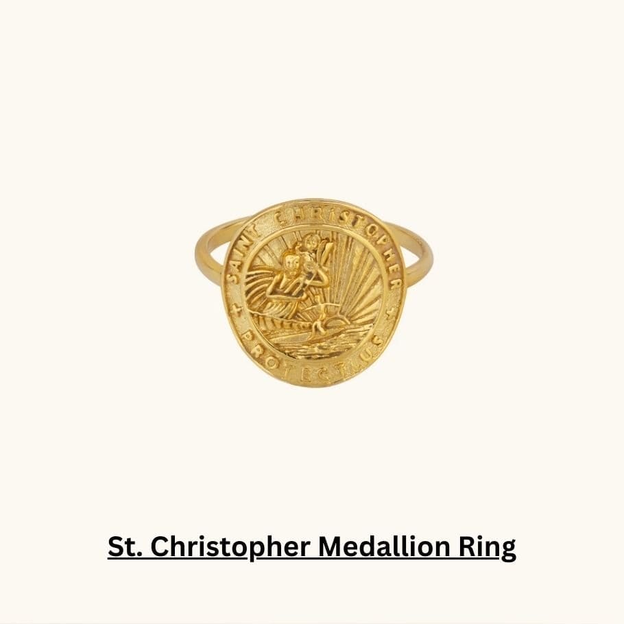 SHOP GOLD MEDALLION RING