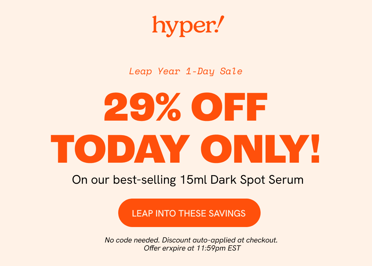 29% off today only