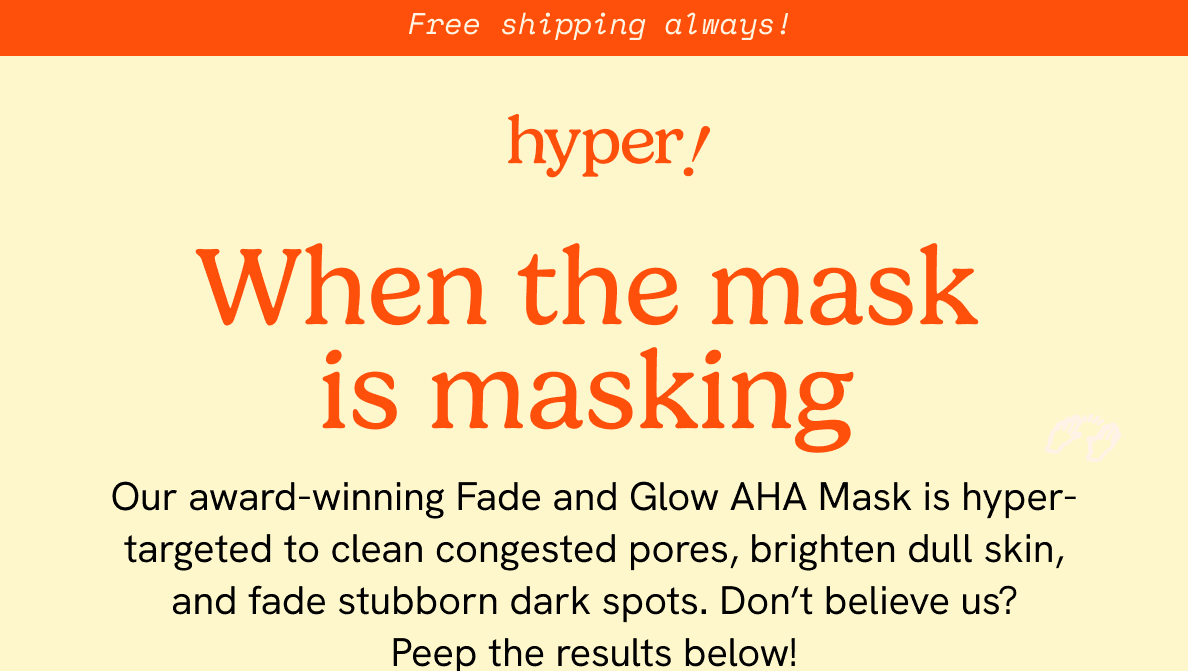 WHEN THE MASK IS MASKING