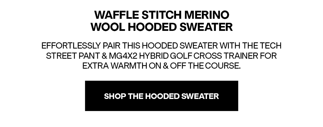 Waffle Stitch Merino Wool Hooded Sweater - SHOP THE HOODED SWEATER