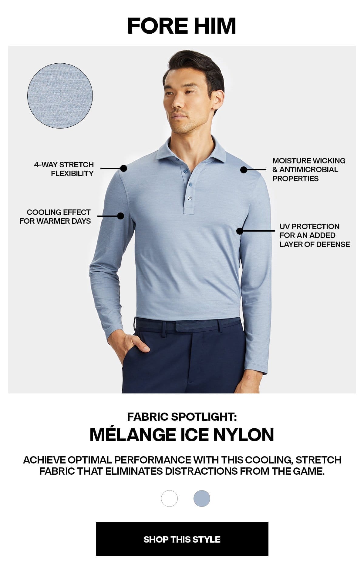 Mélange Ice Nylon - SHOP THIS STYLE