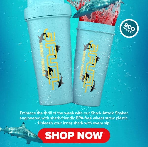 Join the feeding frenzy with G FUEL’s Shark Week Shaker!