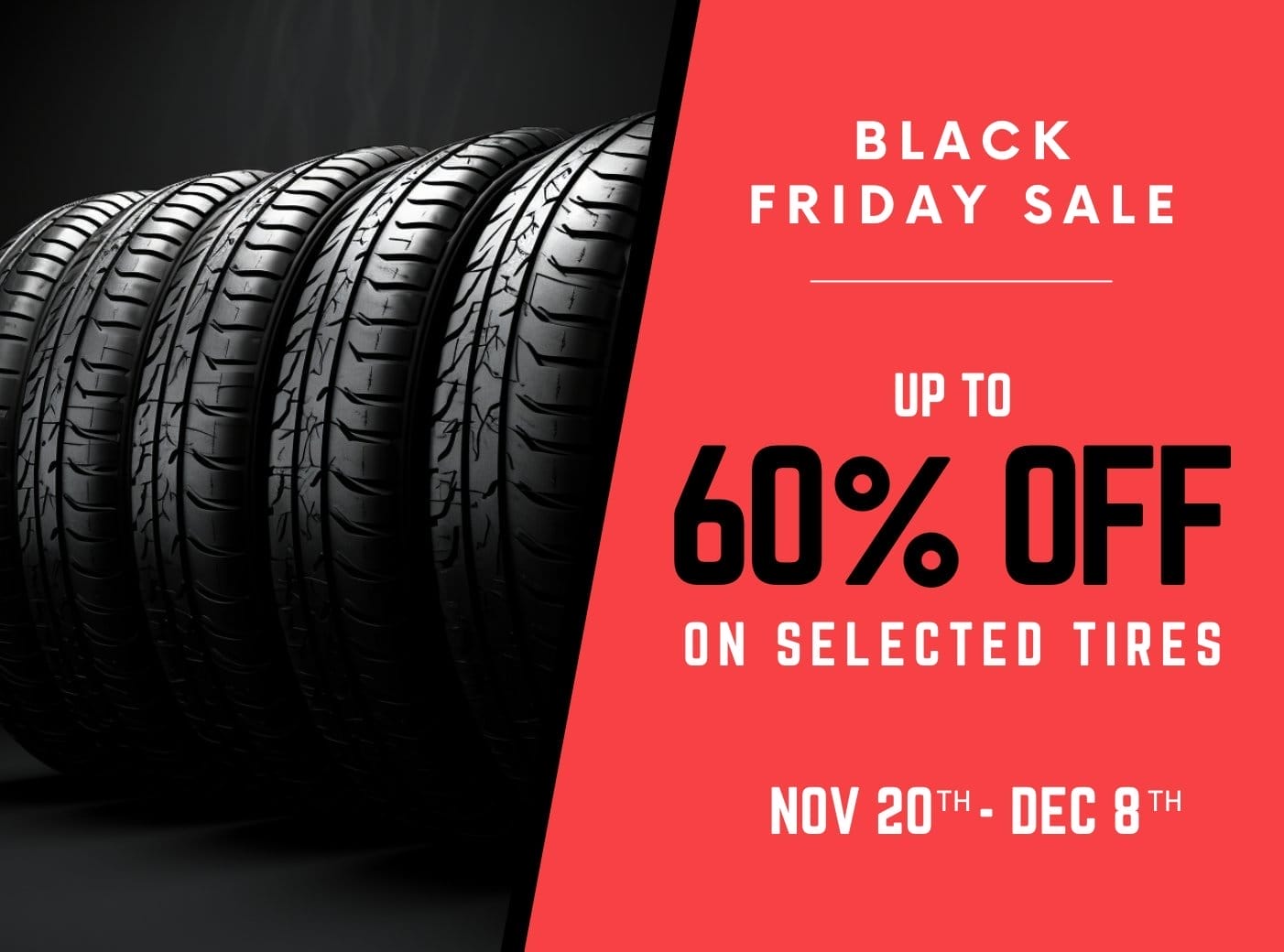 Black Friday: Up to 60% OFF on selected tires