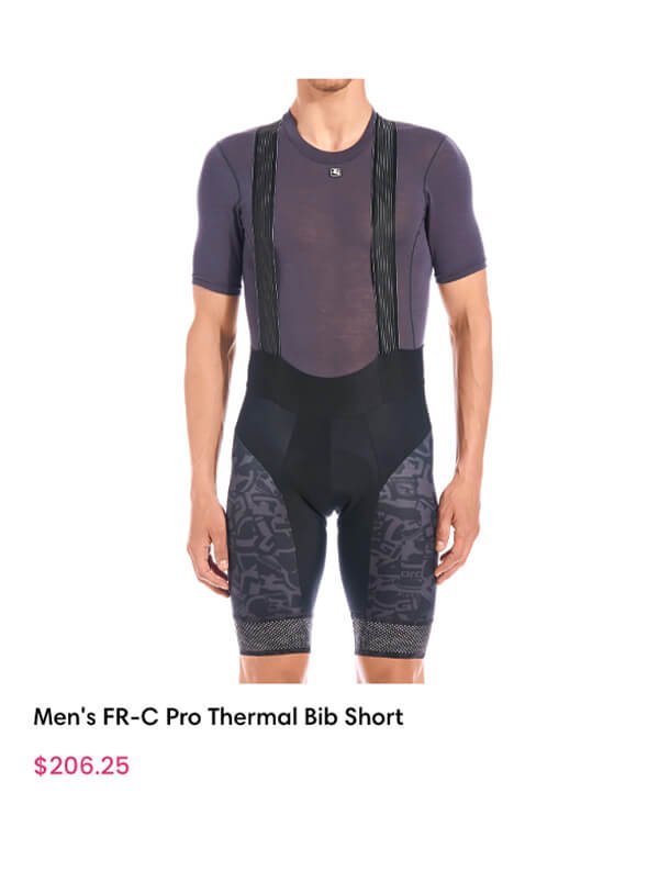 fr-c pro thermal bib short men