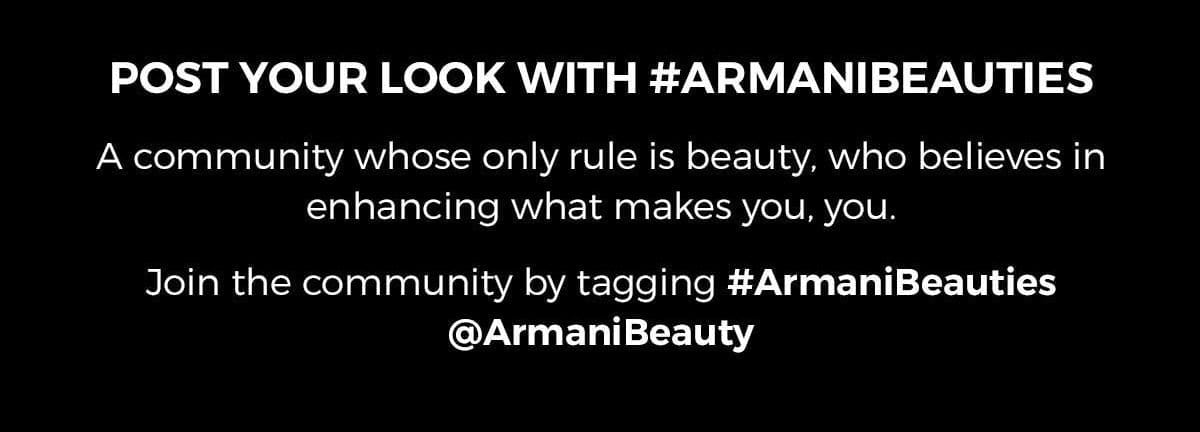 Post Your Look With ArmaniBeauties