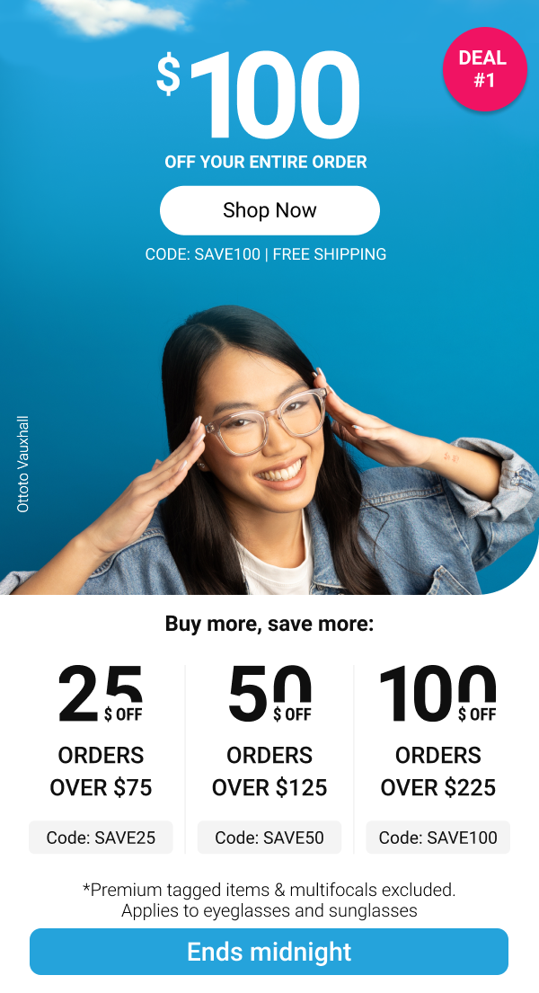 Up to \\$100 OFF your order