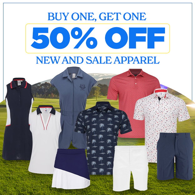 Buy One, Get One 50% off - on New and Sale Apparel