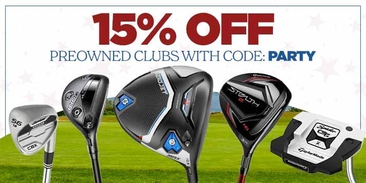 15% off Select Preowned Clubs