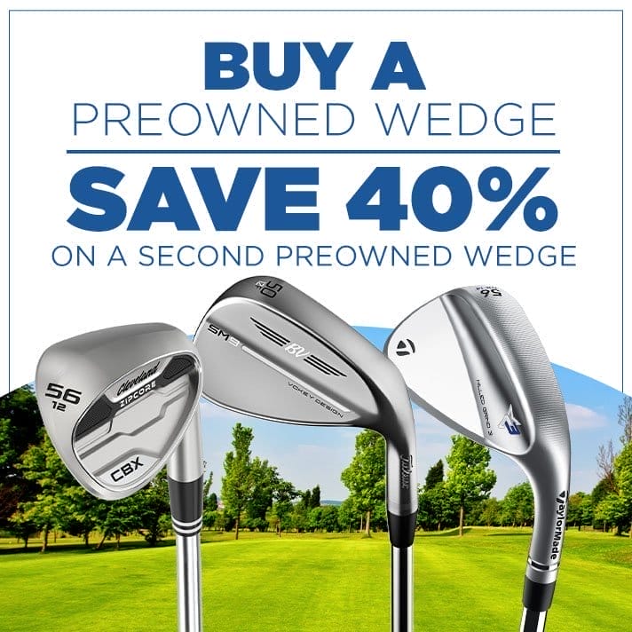 Buy a Preowned wedge and save 40% off a second Preowned wedge