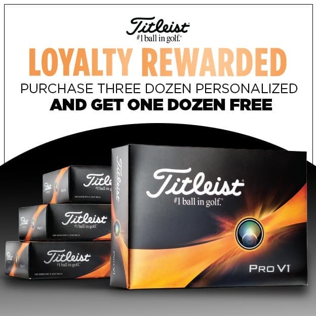 Titleist | Purchase 3 Dozen Personalized Golf Balls and Receive a 4th for Free