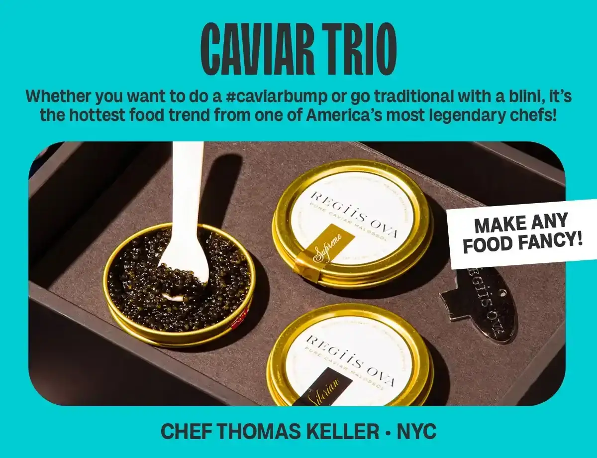 Caviar Trio.