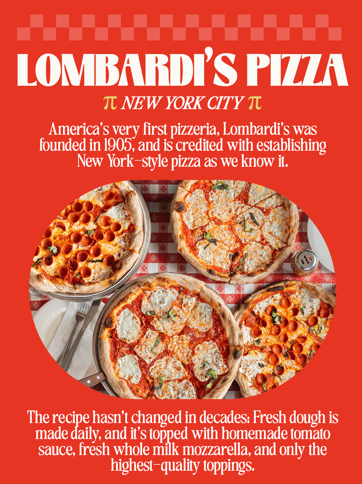 Lombardi's Pizza.