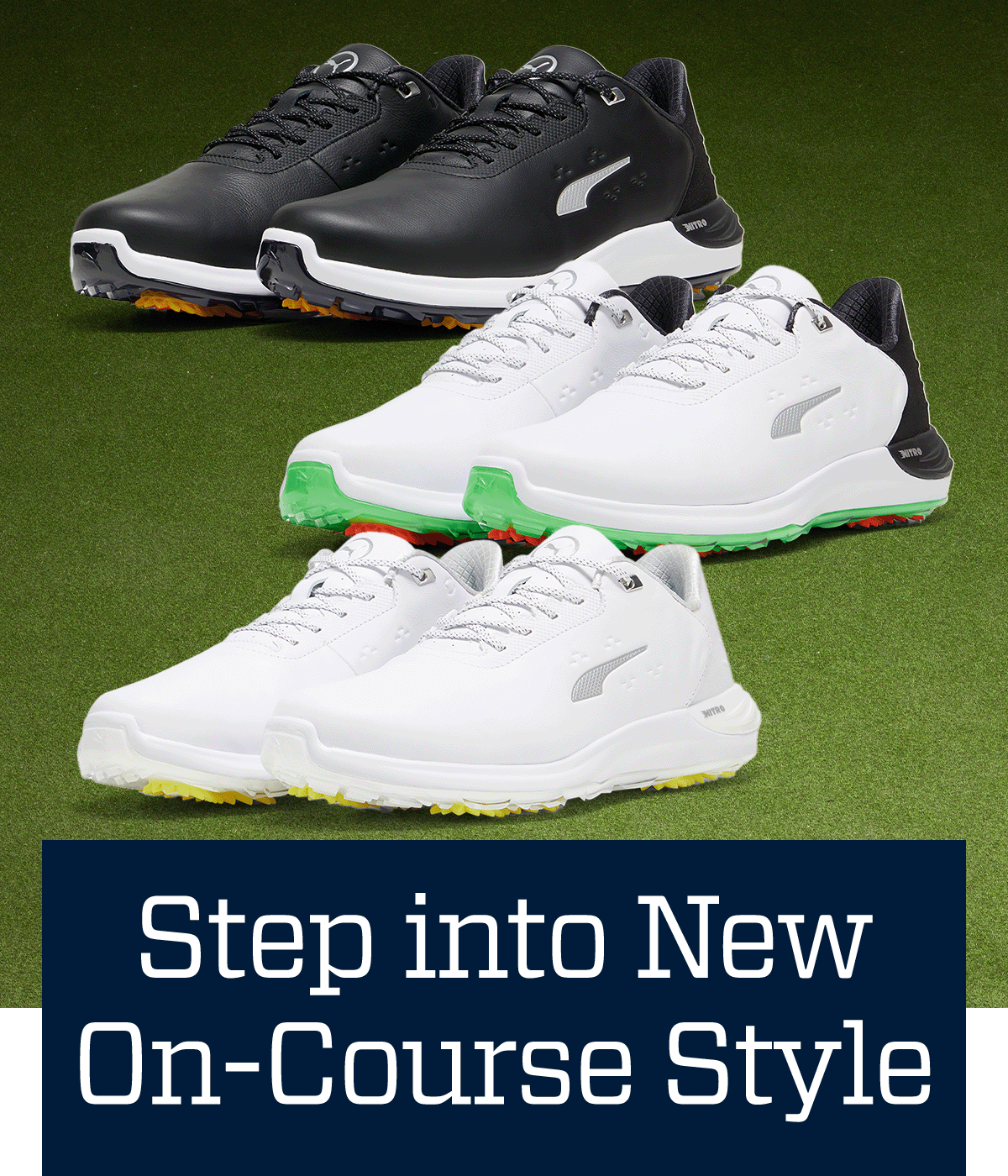 \xa0Step into new on-course style.