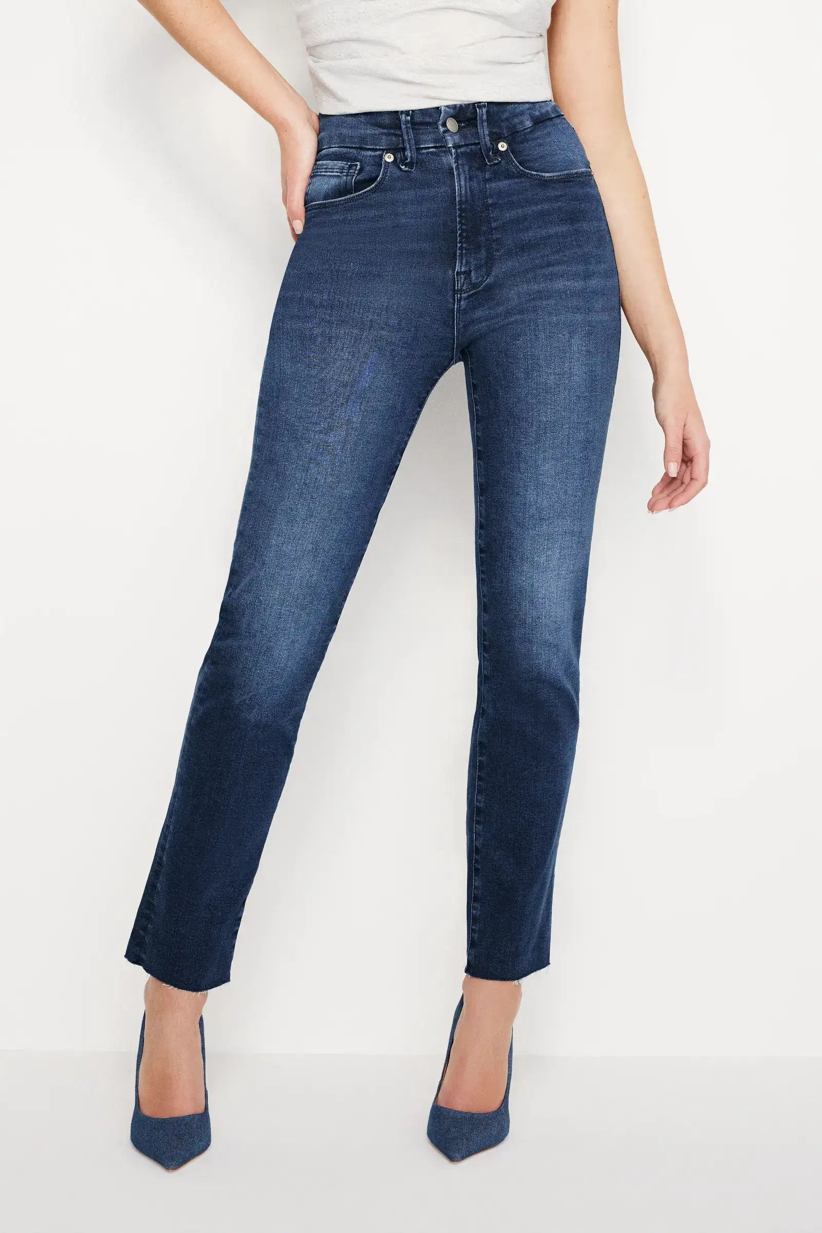 Image of ALWAYS FITS GOOD CLASSIC SLIM STRAIGHT JEANS | INDIGO446