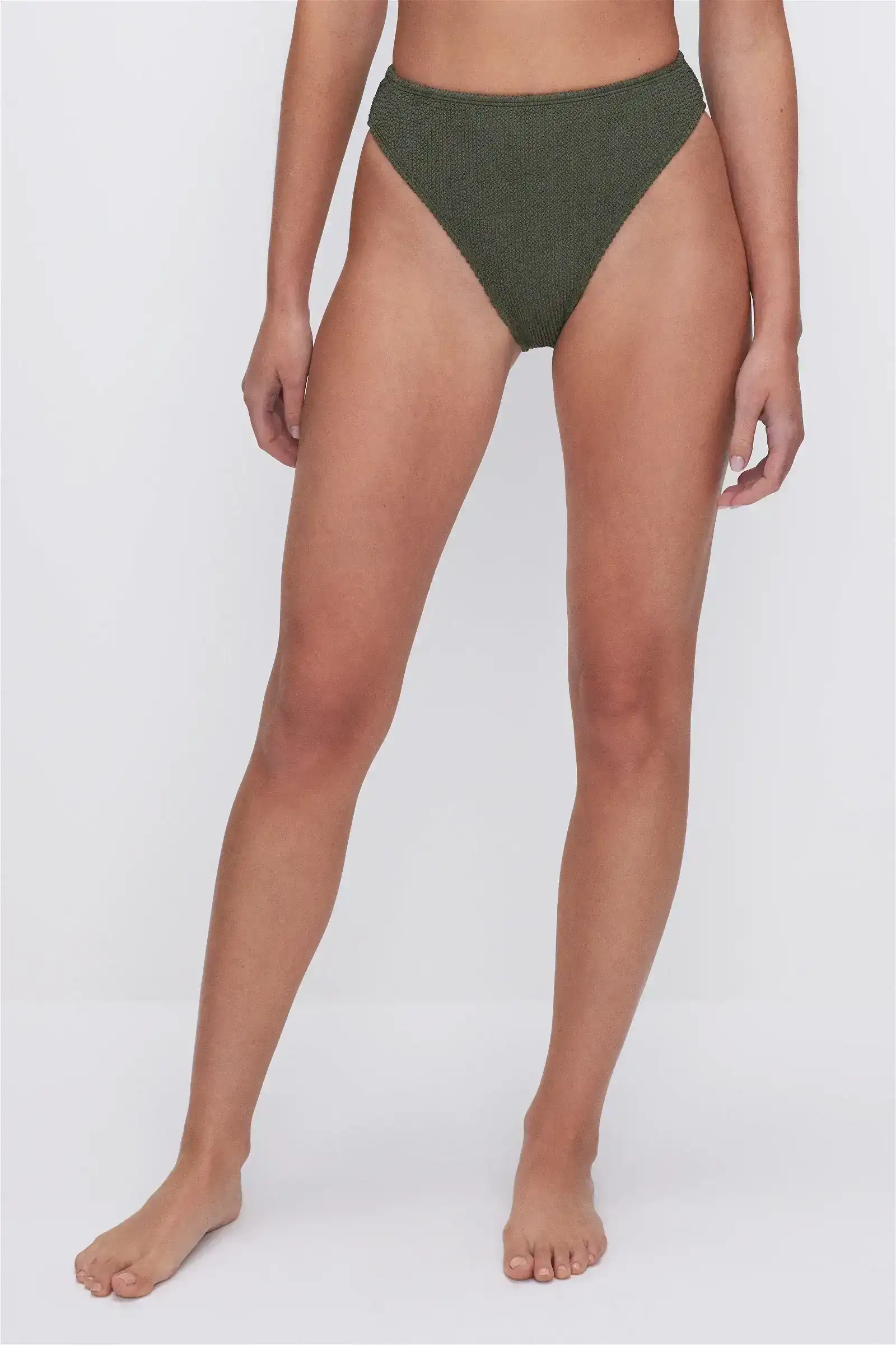 Image of ALWAYS FITS GOOD WAIST CHEEKY BIKINI BOTTOM | FATIGUE001