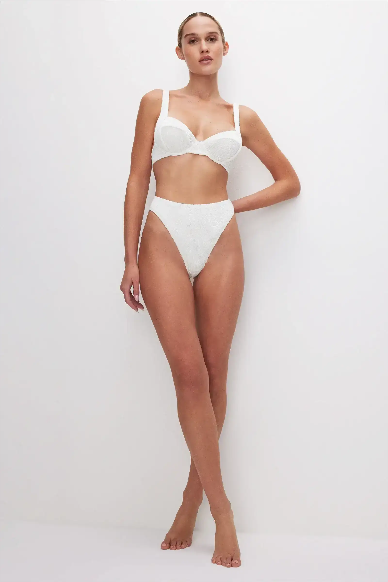 Image of ALWAYS FITS GOOD WAIST BIKINI BOTTOM | CLOUD WHITE