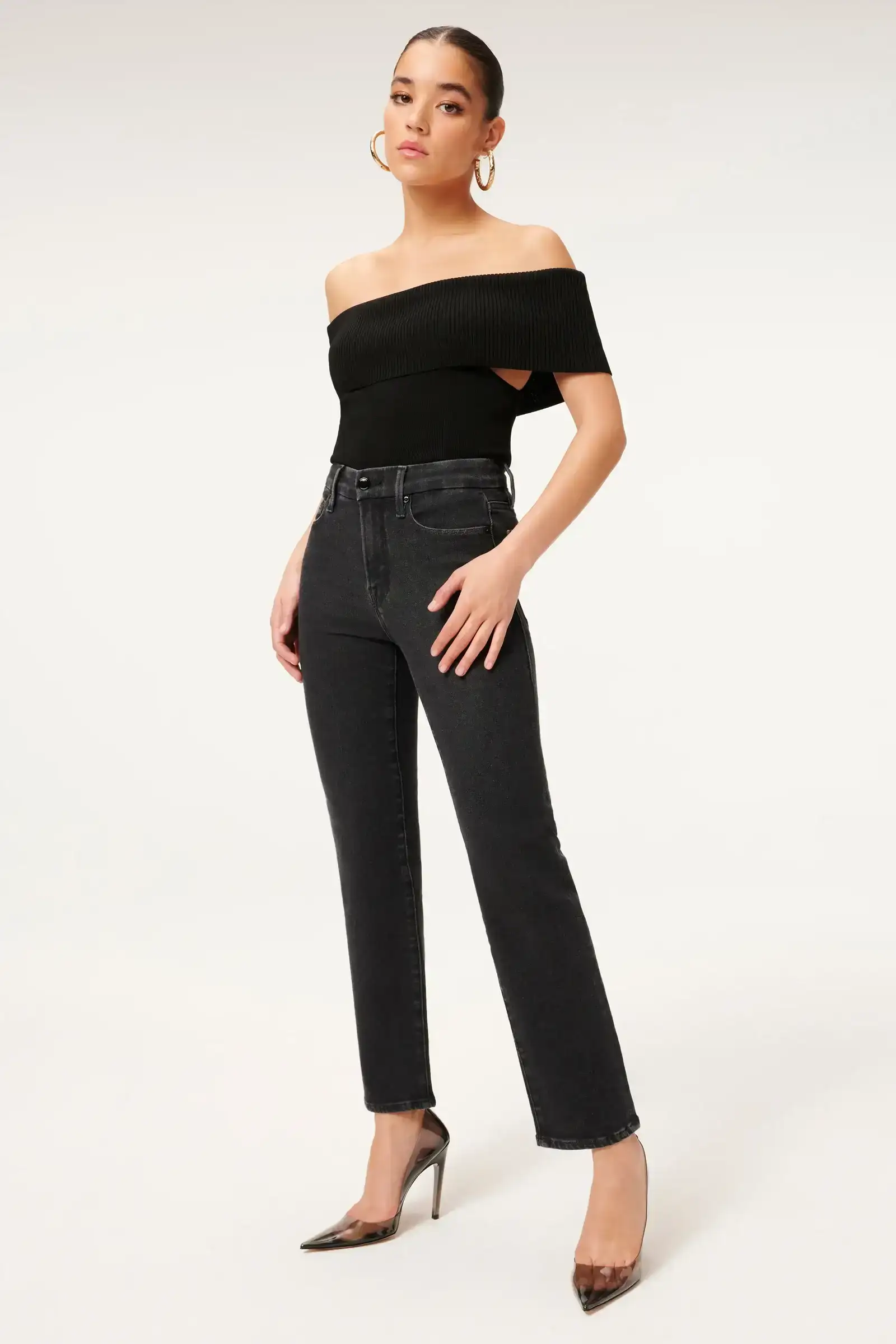 Image of GOOD LEGS STRAIGHT JEANS| BLACK184