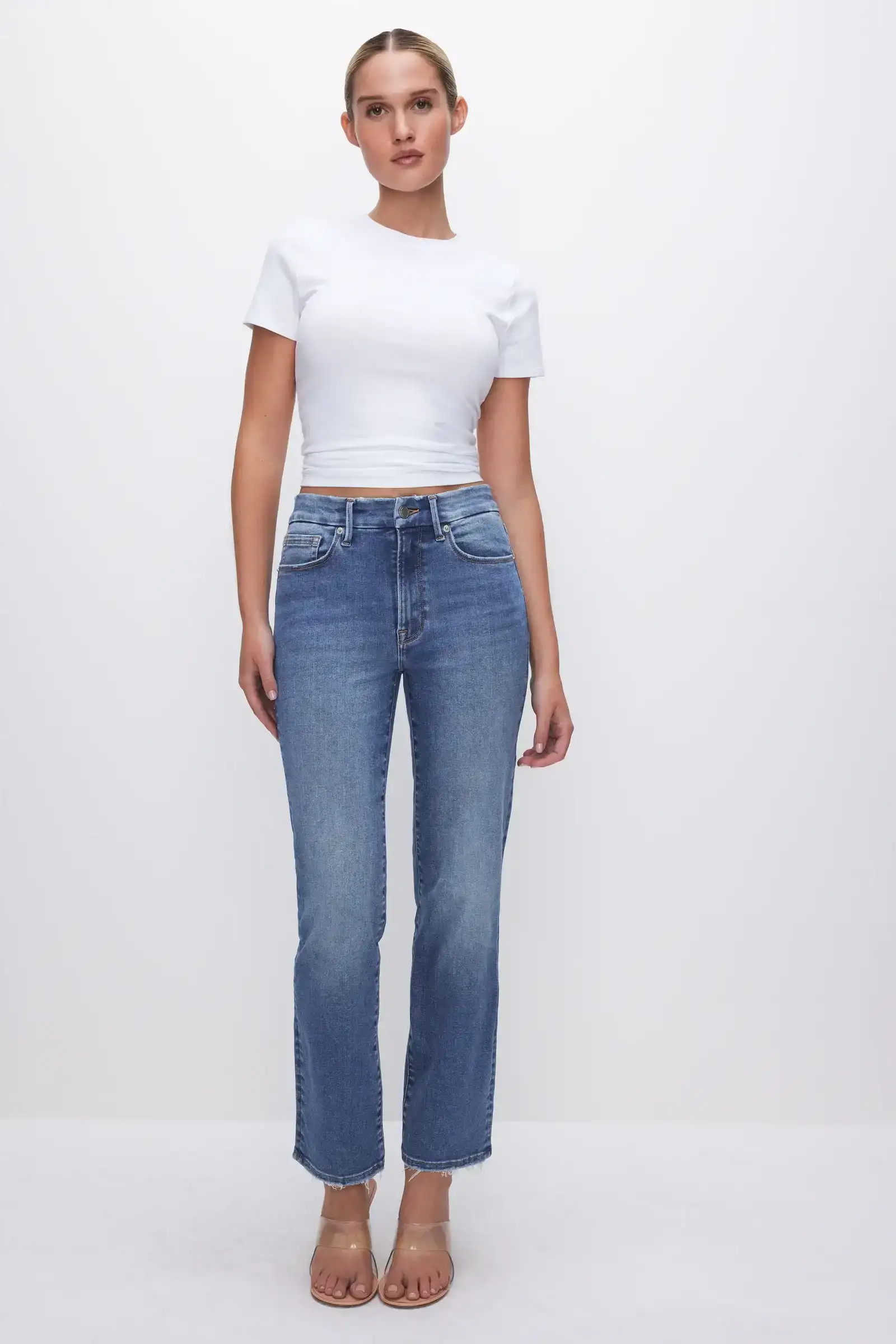 Image of ALWAYS FITS GOOD LEGS STRAIGHT JEANS | INDIGO316