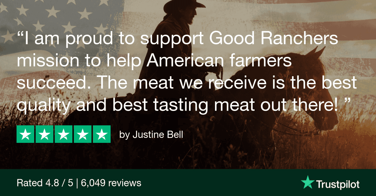 I am proud to support Good Ranchers mission to help American farmers succeed. The meat we receive is the best quality and best tasting meat out there! - Good Ranchers 5 star review