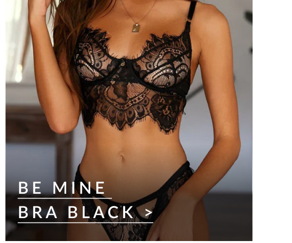 Be Mine Bra Black