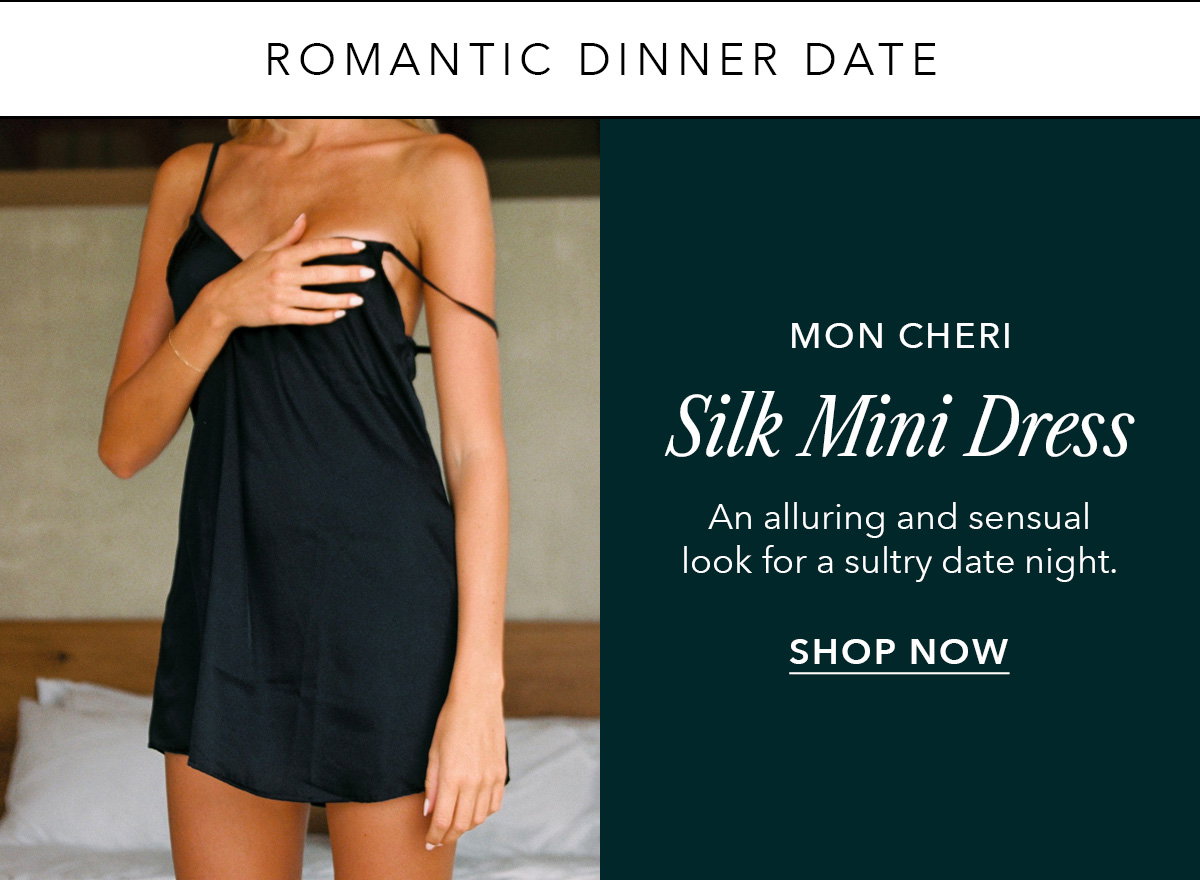 Mon Cheri Silk Mini Dress | Shop now