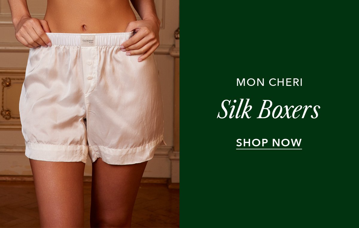 Mon Cheri Silk Boxers | Shop Now