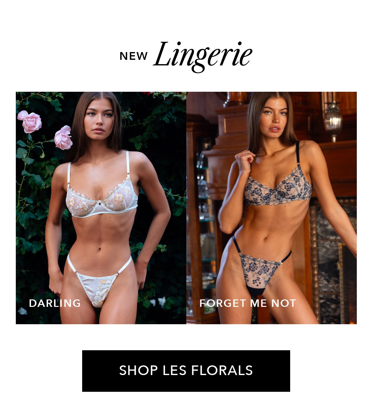 New Lingerie | Darling | Forget Me Not | Shop Les Florals