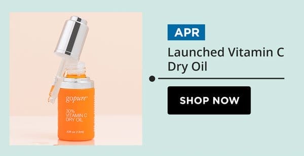 We Launched our 30% Vitamin C Dry Oil in April