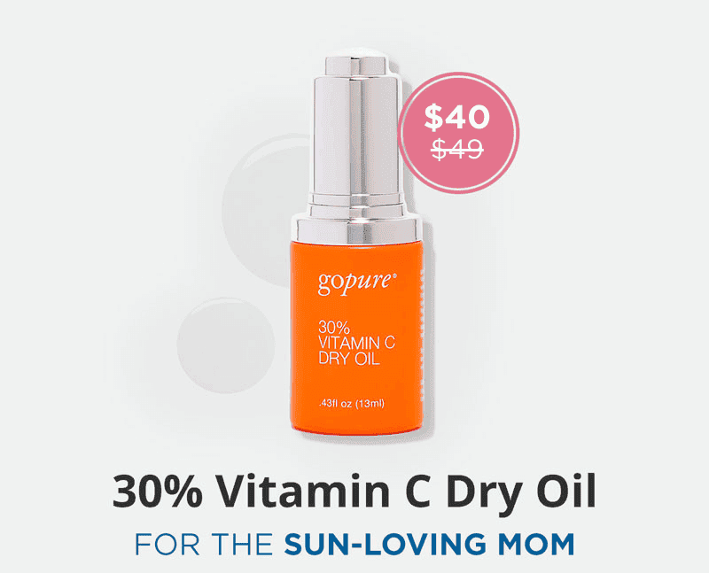 For the Sun-Loving Mom: 30% Vitamin C Dry Oil now just \\$39
