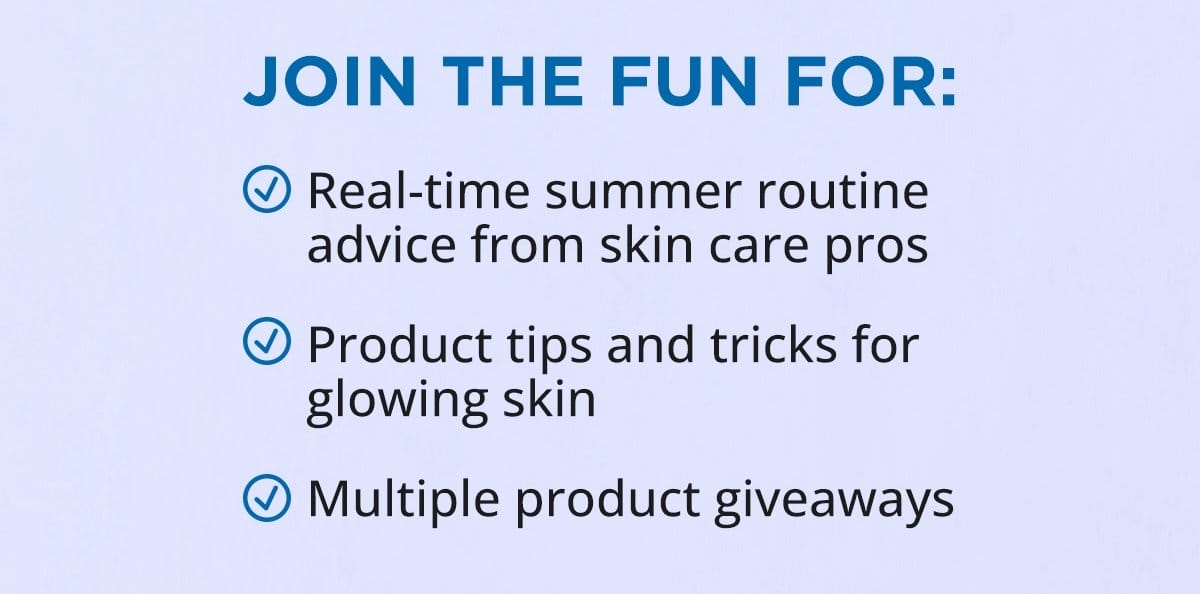 You're Invited! Dive Into Summer Skin LIVE on Thursday, June 27th, at 4pm PST