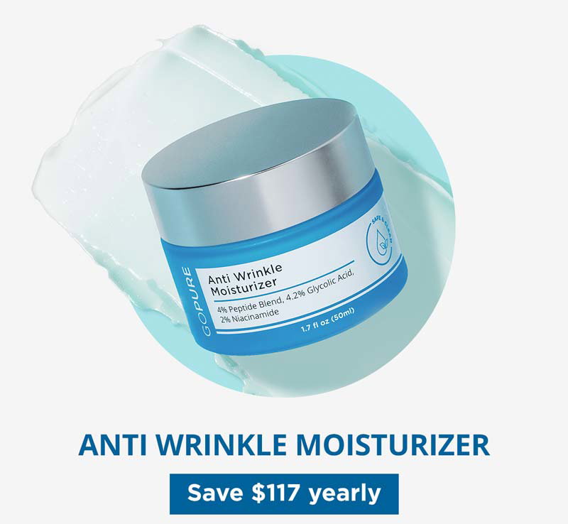 Anti Wrinkle Moisturizer - Save \\$117 Yearly