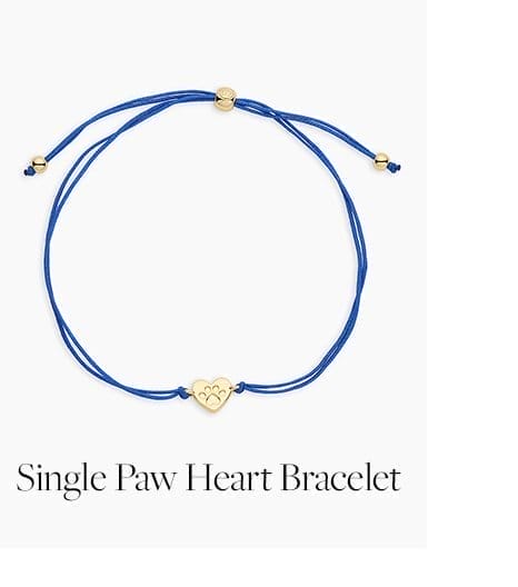 Single Paw Heart Bracelet