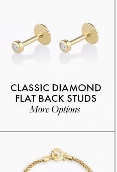 Classic diamond flat back studs