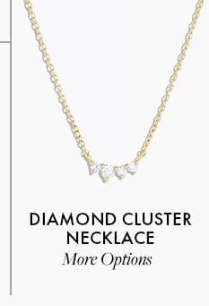 Diamond cluster necklace