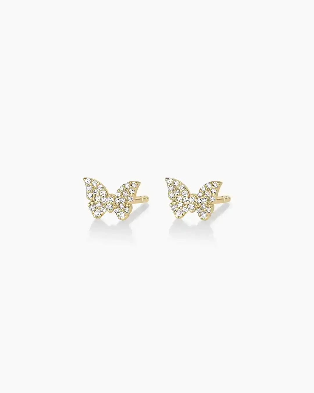 Diamond Butterfly Studs