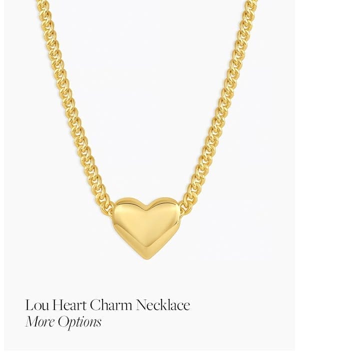 lou heart charm necklace