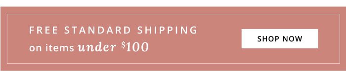 Free Shipping on items under \\$100