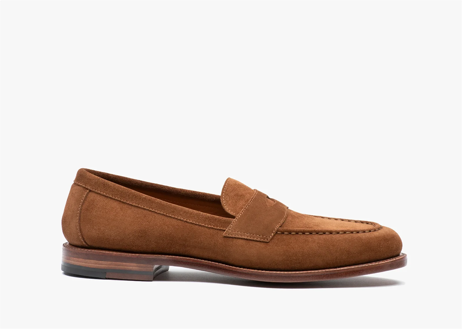 Image of Traveler Penny Bourbon Suede