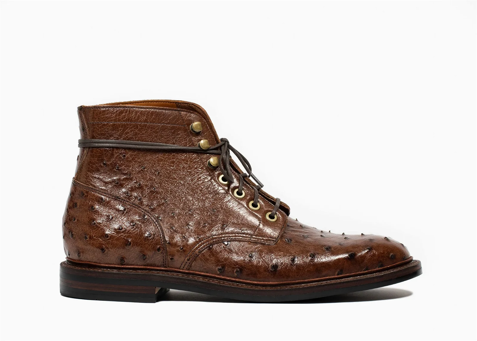 Image of Diesel Boot Kango Tobacco Ostrich