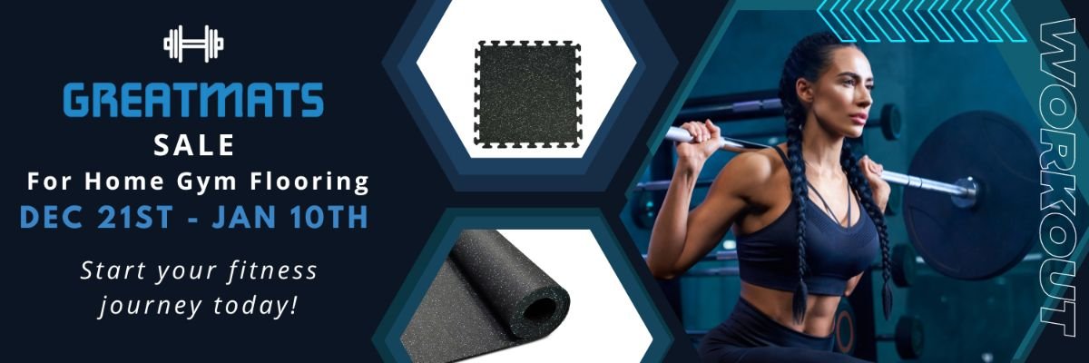 home gym flooring sale banner