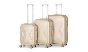 Dual Spinner 3 or 5 Piece Hardside Luggage Set, Checked & Carryon Suitcases