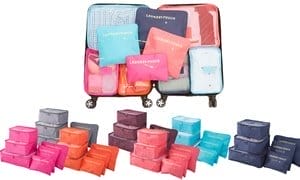 Waterproof Lightweight Travel Organizer Packing Bags Storage Cubes (6-Piece)